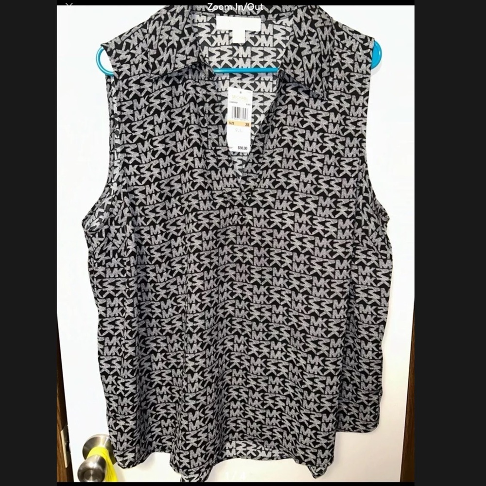 Michael Kors tank blouse 2X NWT